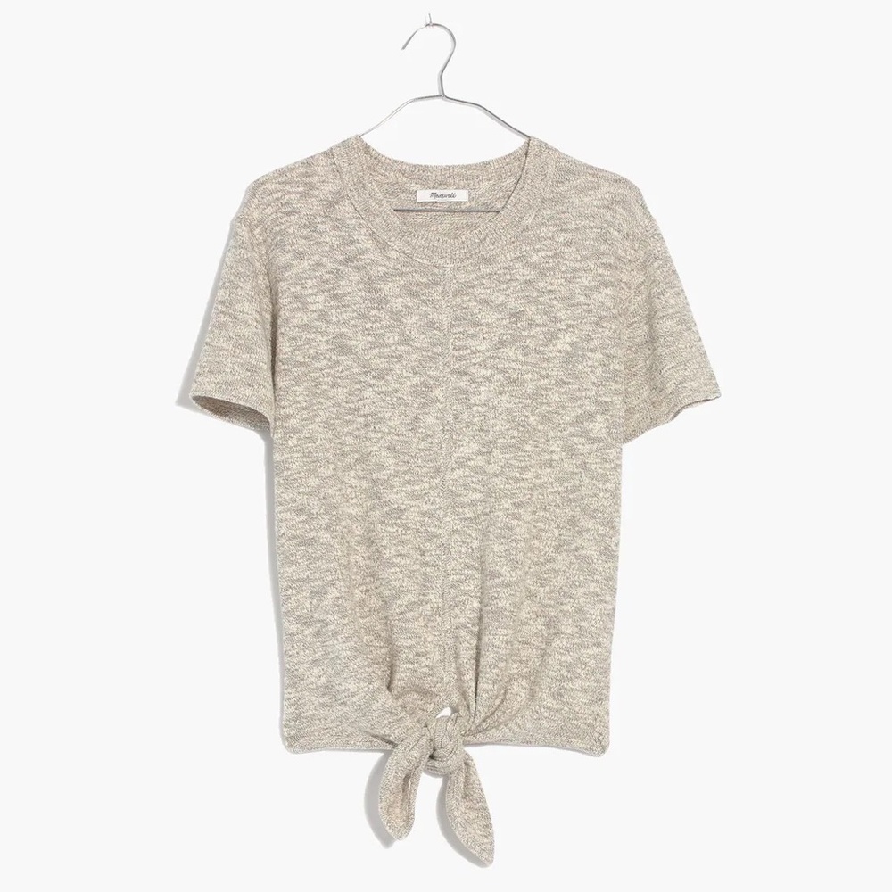 Madewell Knot-Front Sweater Tee